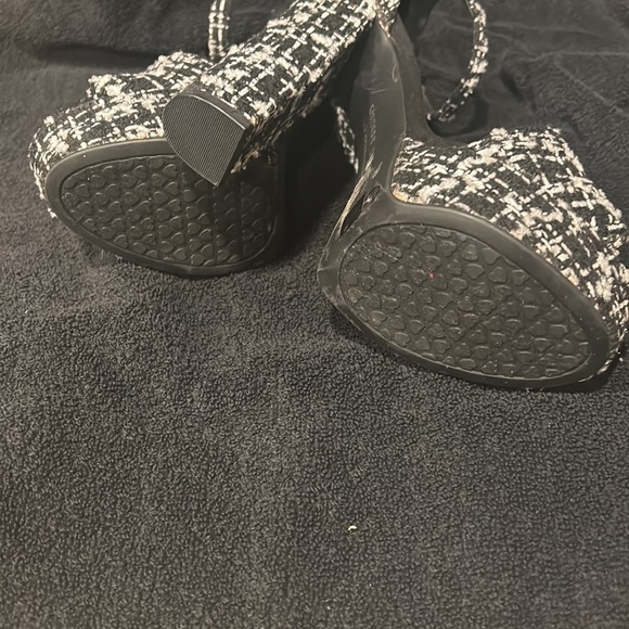 COPY - Chinese Laundry Chic Tweed Towering Sky High Chunky Heel Platform Never … - Picture 6 of 6